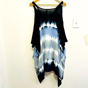 ETC. Tie-Dye Tunic Style Beach Coverup Size XL